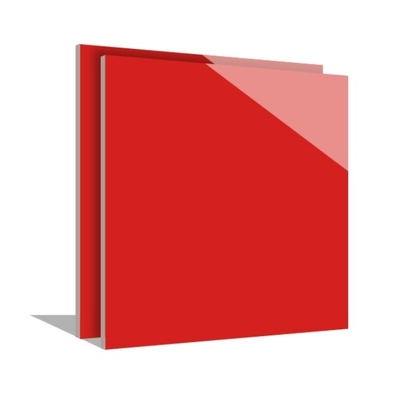 Solid Texture Red Polished Porcelain Floor Tile 60x60 for Kitchen and Subway Wall 300x600