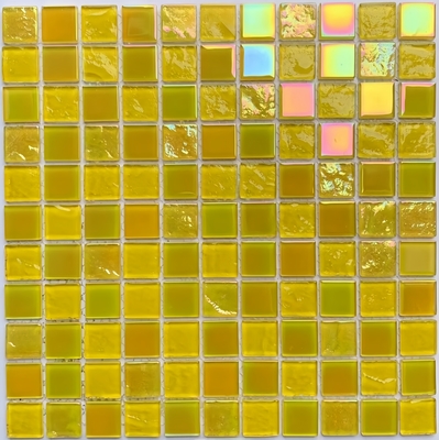Room Occasion Luminous Swimming Pool Crystal Tempered Glass Mosaic with Glass Technique