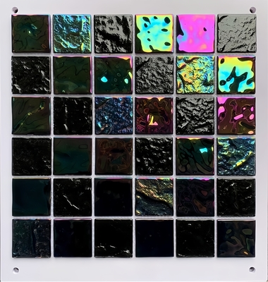 Mix Blue Hotel Swimming Pool Glass Mosaic Design Pattern with Glass Technique and Glass