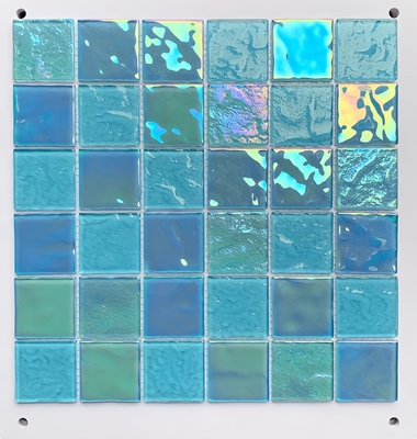 Glass Technique Grey Swimming Pool Mosaic Tiles for a Timeless Look in Outdoor Pool