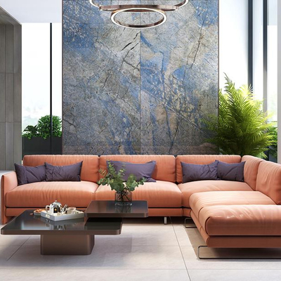 Blue/White/Gray Glazed Tiles Forest Blue Pearl Granite Ceramics Wall Tiles 2400x1200mm
