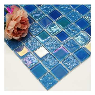 Building Material Swimming Pool Tiles Standard Glass Non-Slip Mosaic Sticker for Room