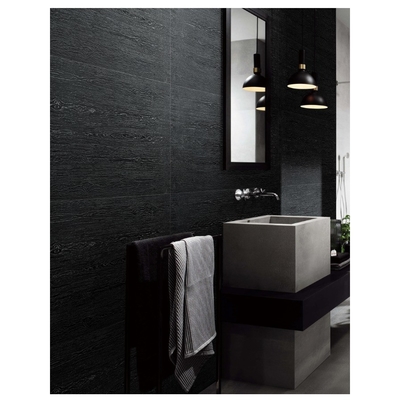 Modern Design Style Black and Gold Charcoal Marble Tile for Room Decoration 600 x 600