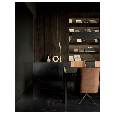 Vitrified Tiles Royal Black and Rust Floor 30x30 Porcelain Glossy Black Floor Tiles