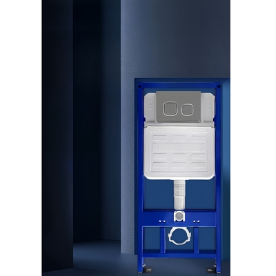 Floor Mounted Installation Modern Ceramic Toilet WC with Plastic Steel Flush Water Tank