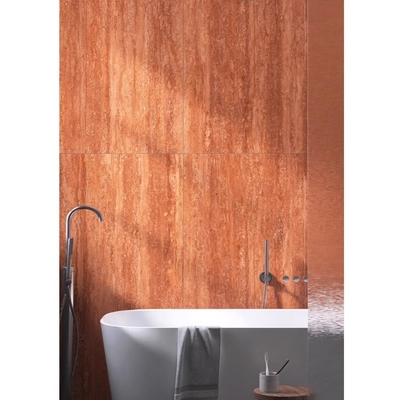 Natural Polished Honed Red Travertine Slabs for Indoor Floor 60*120 Occasion Outdoor
