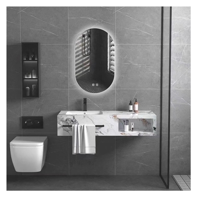 Modern Style Wall Mounted Countertop Bathroom Towel Rack for Organizing Small Spaces