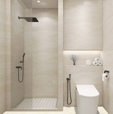 600*1200 Floor Specification Travertine Look Porcelain Floor Tile for Bathroom Design
