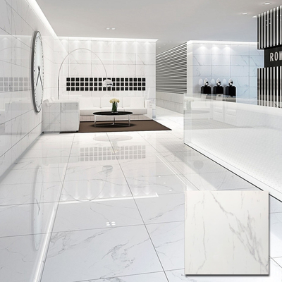 Building Material Gloss White Ceramic Porcelanto Porcelain Tiles Floor