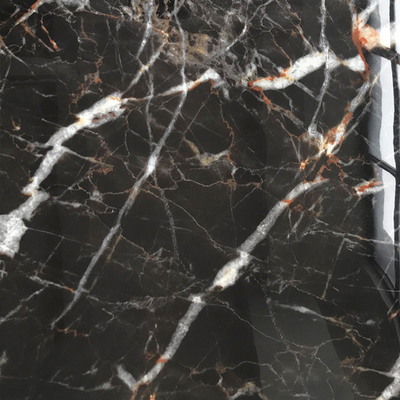 Black Shiny Mirror Glass Polished Porcelain Floor Tiles 600x600 for Building Material