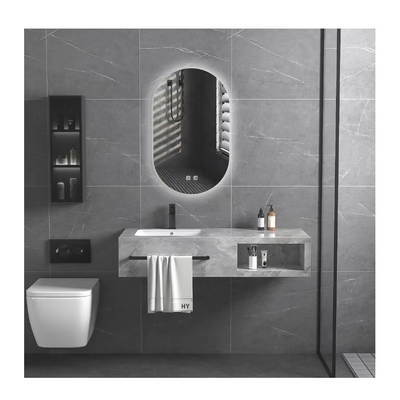 Sink Unique Waterproof Design Rectangle Vanity Cabinet for SLABS/SINTERSTONE Countertop
