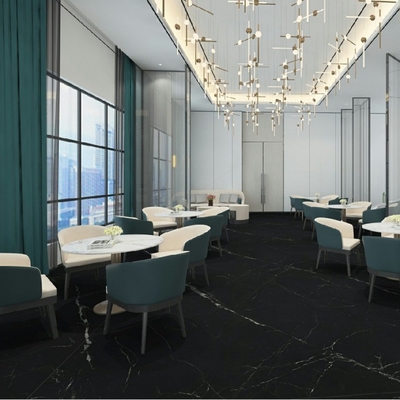 1200x2400mm Super Black Slate Gold Matt Finish Large Format White Vein Porcelain Tiles