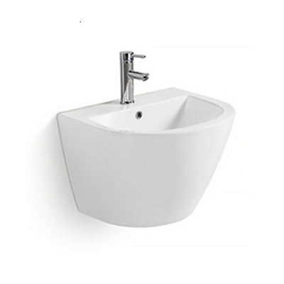 Slowly Toilet Seat Cover Pedestal Hand Wash Basin for Fancy Dining Room 680x370x830mm