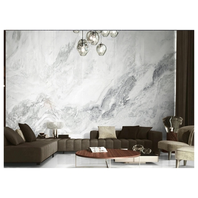 Stone Imitation Texture White Porcelain Slab for Kitchen and Living Room Interior Tile