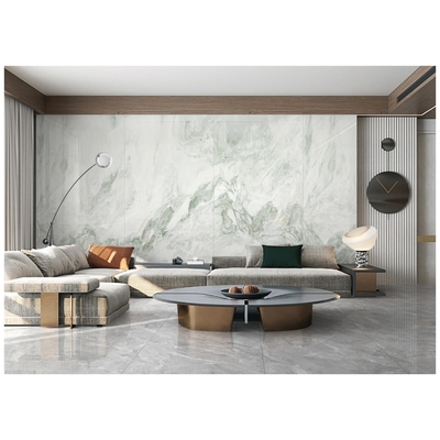 1200 x 2400 Acid-Resistant Marble Look Glazed Quartz Slab for Wall and Floor Tiles