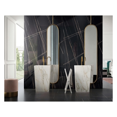 Hotel Flooring and Wall Rustic Marble Sintered Stone Tile with Acid-Resistant Function