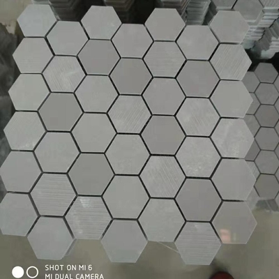 Europe Style Black and White Hexagone Tile Stone Mosaic Strip 30X30mm for TV Backgroup