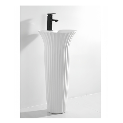 Dual-Flush Pedestal Basin with Environmental Glaze The Ultimate Cleaning Solution