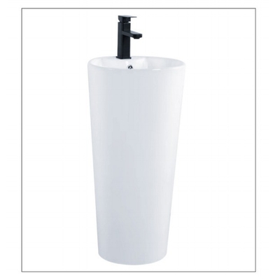 Floor Mounted Installation European Style Ceramic Hand Wash Basin with Sanitary Wares