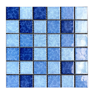 Building Material Swimming Pool Ceramic Mosaic with Polished Surface and Anti Slip Feature