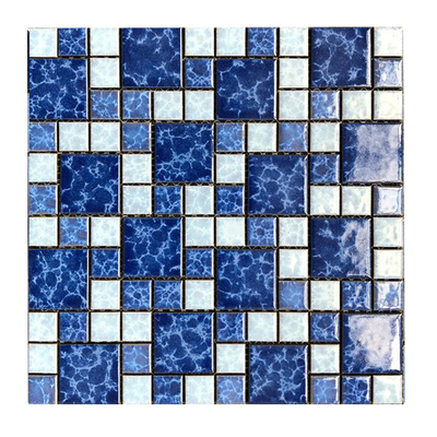 Stunning Blue Wave Glass Tile for Swimming Pool Tile Mosaic Ceramic Tiles/Granite