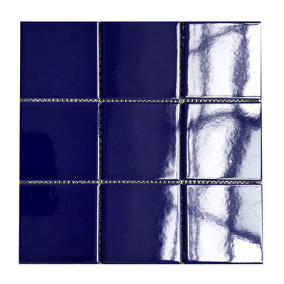 Polished Blue Ceramic Mosaic Tile for Swimming Pool Non-Slip and Affordable Sale