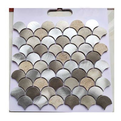 Functional and Beautiful Fish Scale Metal Mosaic Tile for Bathroom Backsplash