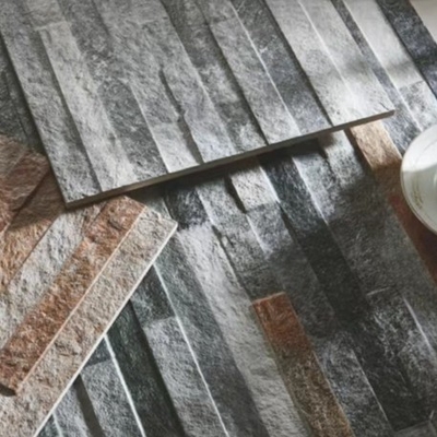 Vitrified Tiles 600 x 600mm 3d Outdoor Culture Background Rusty Wall Stone Look Tiles