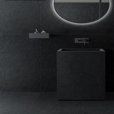 Antibacterial Exterior Black Slate Tiles for Heat Resistant Concrete Stone Paving