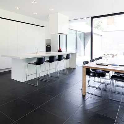 10mm Thick Matt Porcelain Floor Tiles for Restaurant Kitchen Non Slip 600x600 Size