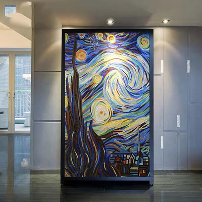 Wall Decoration Grays Van Gogh Starry Sky Ice Jade Crystal Mosaic Cut Painting Puzzle