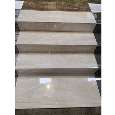 Firebrick Polished Wood Ceramic Stair Tiles Marble Stair Step Granite Stair Tiles