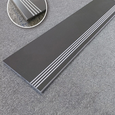 Non Slip Black Homogeneous Full Body Porcelain Floor Vitrified Tiles 300x600mm for Parking