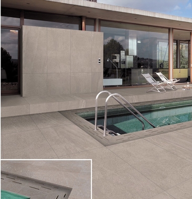 Modern Stone Bullnose Pool Tiles Non Slip Concrete Tiles for Outdoor Patio Pavement