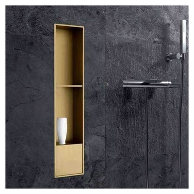 Stainless Steel Brushed Shower Niche Perfect for Modern Shower Rooms Bathrooms and Kitchens