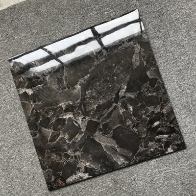 Marble Ceramic Kitchen Tiles in Black and White 60 x 60 Vitrified Tile with Design