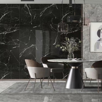 Glossy 60x120 Super Black Porcelain Tiles Stone Imitation Texture/Ceramic Tiles/Granite