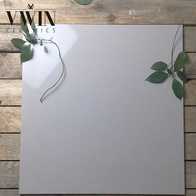 White Glazed Double Charge Vitrified Ceramic Floor Tiles for Kitchen and Bathroom