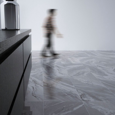 Interior Wall Occasion Polished Porcelain Grey Marble Floor Tiles 60x120 Modern Style